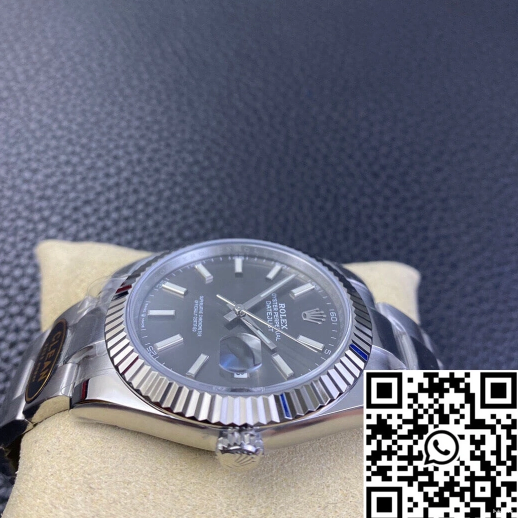 Clean Rolex Grey M126334-0013 Datejust Factory Dial 0227